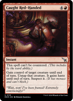 Caught Red-Handed (FOIL) single card from Magic the Gathering