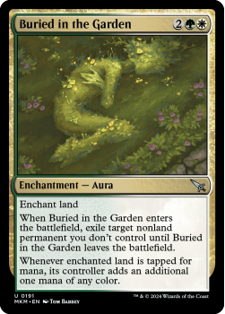Buried in the Garden single card from Magic the Gathering