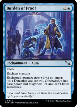 Burden of Proof (FOIL) single card from Magic the Gathering