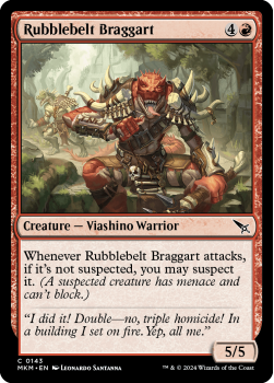 Rubblebelt Braggart (FOIL) single card from Magic the Gathering