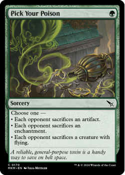 Pick Your Poison single card from Magic the Gathering