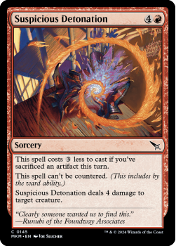 Suspicious Detonation (FOIL) single card from Magic the Gathering