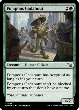 Pompous Gadabout (FOIL) single card from Magic the Gathering