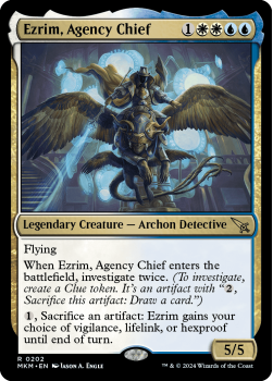 Ezrim, Agency Chief single card from Magic the Gathering