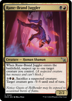 Rune-Brand Juggler (FOIL) single card from Magic the Gathering