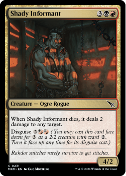Shady Informant (FOIL) single card from Magic the Gathering