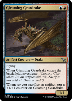 Gleaming Geardrake (FOIL) single card from Magic the Gathering