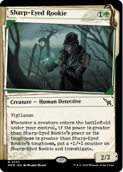 Sharp-Eyed Rookie (SHOWCASE DOSSIER)(FOIL) single card from Magic the Gathering