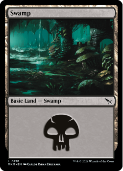 Swamp single card from Magic the Gathering