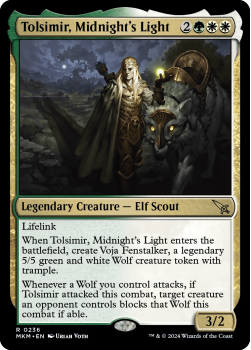 Tolsimir, Midnight's Light single card from Magic the Gathering