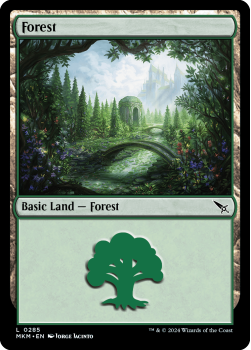 Forest (FOIL) single card from Magic the Gathering