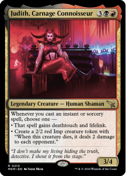 Judith, Carnage Connoisseur single card from Magic the Gathering