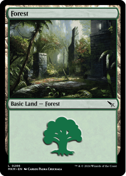 Forest (FOIL) single card from Magic the Gathering
