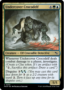 Undercover Crocodelf (FOIL) single card from Magic the Gathering