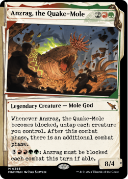 Anzrag, the Quake-Mole (INVISIBLE INK) single card from Magic the Gathering