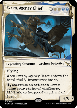 Ezrim, Agency Chief (SHOWCASE DOSSIER) single card from Magic the Gathering