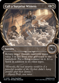 Call a Surprise Witness (SHOWCASE) single card from Magic the Gathering