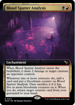 Blood Spatter Analysis (EXTENDED)(FOIL) single card from Magic the Gathering