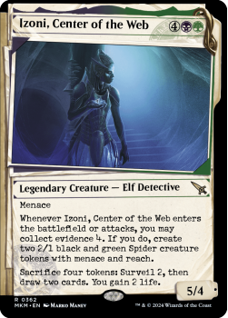 Izoni, Center of the Web (SHOWCASE DOSSIER) single card from Magic the Gathering