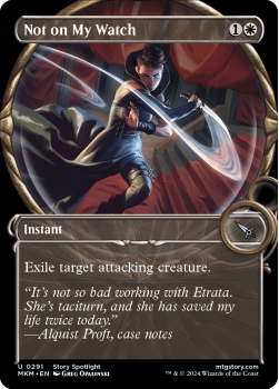 Not on My Watch (SHOWCASE)(FOIL) single card from Magic the Gathering