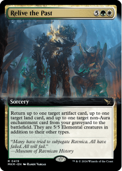 Relive the Past (EXTENDED) single card from Magic the Gathering