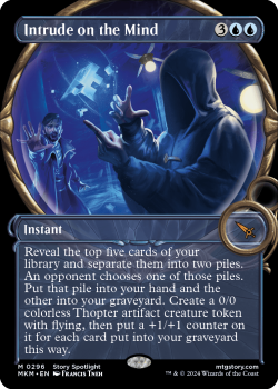 Intrude on the Mind (SHOWCASE)(FOIL) single card from Magic the Gathering