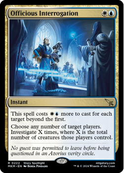 Officious Interrogation (FOIL) single card from Magic the Gathering