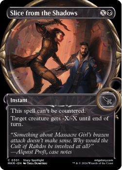 Slice from the Shadows (SHOWCASE)(FOIL) single card from Magic the Gathering