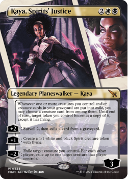 Kaya, Spirits' Justice (BORDERLESS)(FOIL) single card from Magic the Gathering