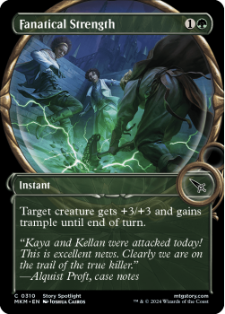 Fanatical Strength (SHOWCASE)(FOIL) single card from Magic the Gathering