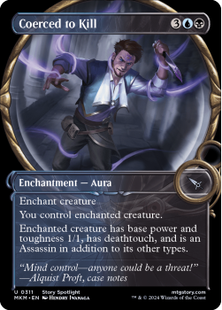Coerced to Kill (SHOWCASE)(FOIL) single card from Magic the Gathering