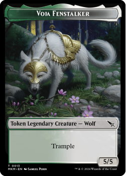 Voja Fenstalker Token single card from Magic the Gathering