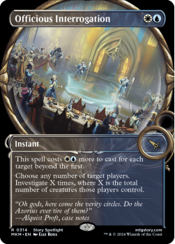 Officious Interrogation (SHOWCASE)(FOIL) single card from Magic the Gathering
