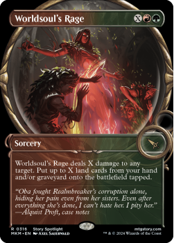 Worldsoul's Rage (SHOWCASE)(FOIL) single card from Magic the Gathering