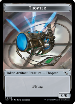 Thopter (0/0) Token single card from Magic the Gathering