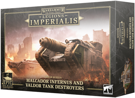 Box for Legions Imperialis Solar Auxilia Malcador Infernus and Valdor Tank Destroyers