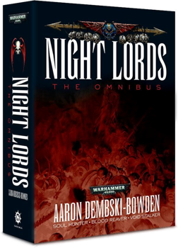 Paperback copy of Night Lords The Omnibus