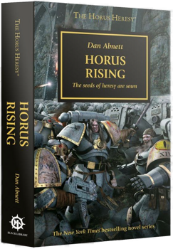 Paperback copy of Horus Rising