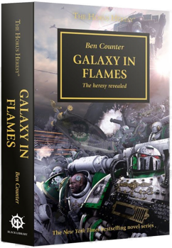 Paperback copy of Galaxy in Flames