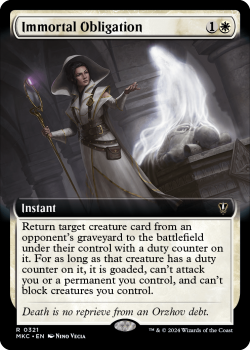 Immortal Obligation (EXTENDED) single card from Magic the Gathering