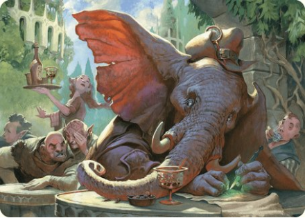 Loxodon Eavesdropper Art Card single card from Magic the Gathering