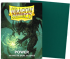 Dragon Shield Dual Matte Sleeves - Metallic Power Green (100 Sleeves)