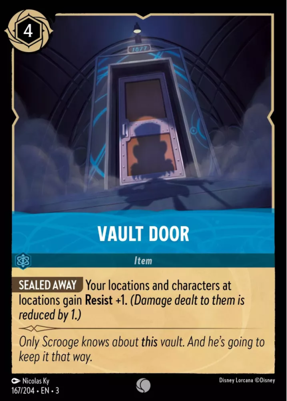 Vault Door : 167/204 INTO THE INKLANDS - Disney Lorcana Single Card Vault Door : 167/204 INTO THE INKLANDS - Disney Lorcana Single Card