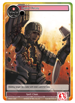 Rapid Decay single card from Force of Will