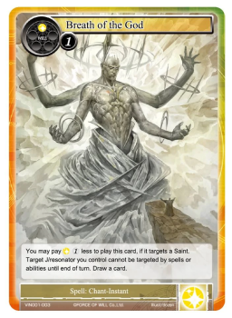 Breath of the God single card from Force of Will