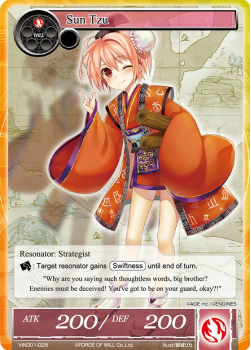 Sun Tzu single card from Force of Will