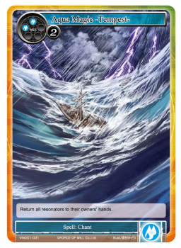 Aqua Magic -Tempest- single card from Force of Will