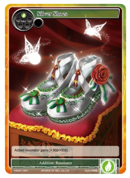 Silver Shoes single card from Force of Will