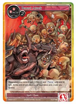 Banzai Attack single card from Force of Will