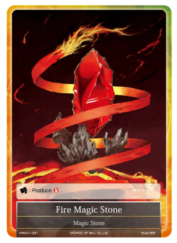 Fire Magic Stone single card from Force of Will